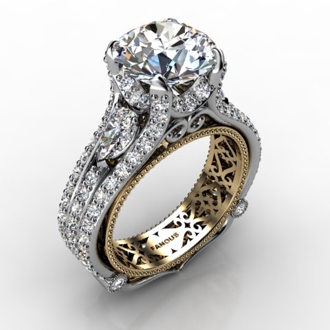 18k White Gold Engagement Ring 1.922ct - 1003073-18kw